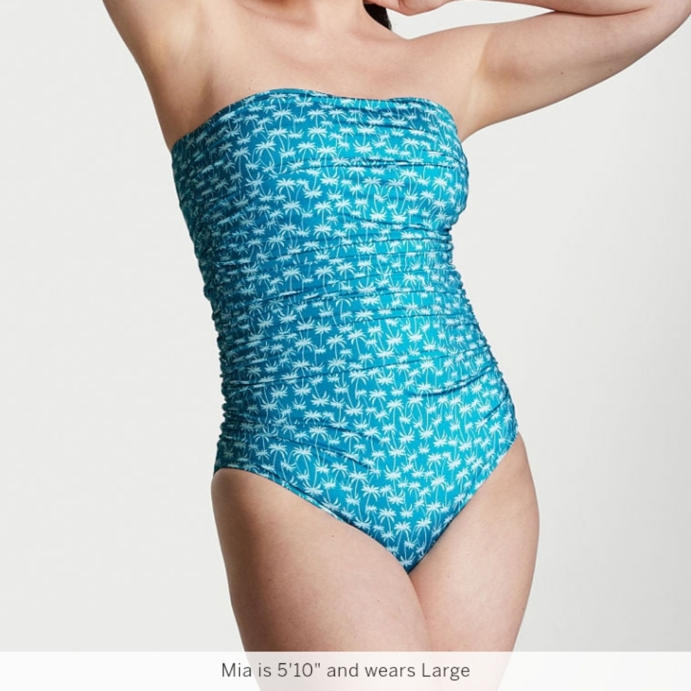 Victoria Secret One piece strapless bathing suit